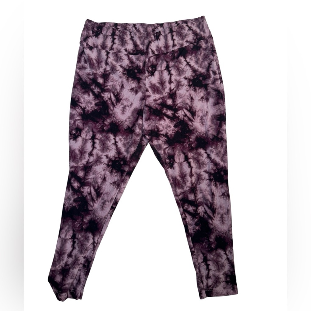 Terra & Sky Tie-Dye Print Leggings Women’s Plus Size 2X (20W–22W)